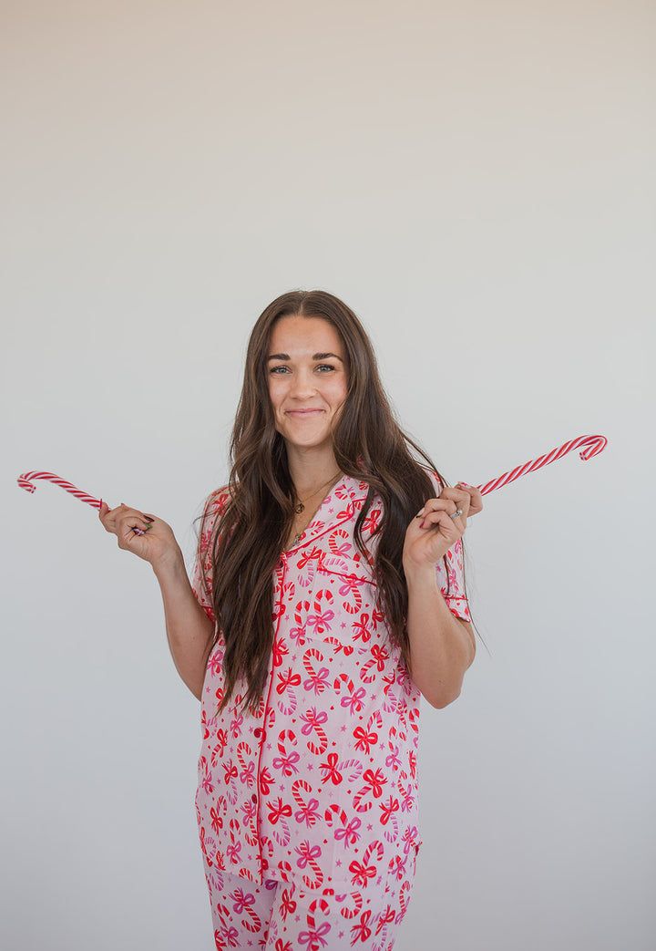 Candy Cane Bamboo Christmas Pajamas