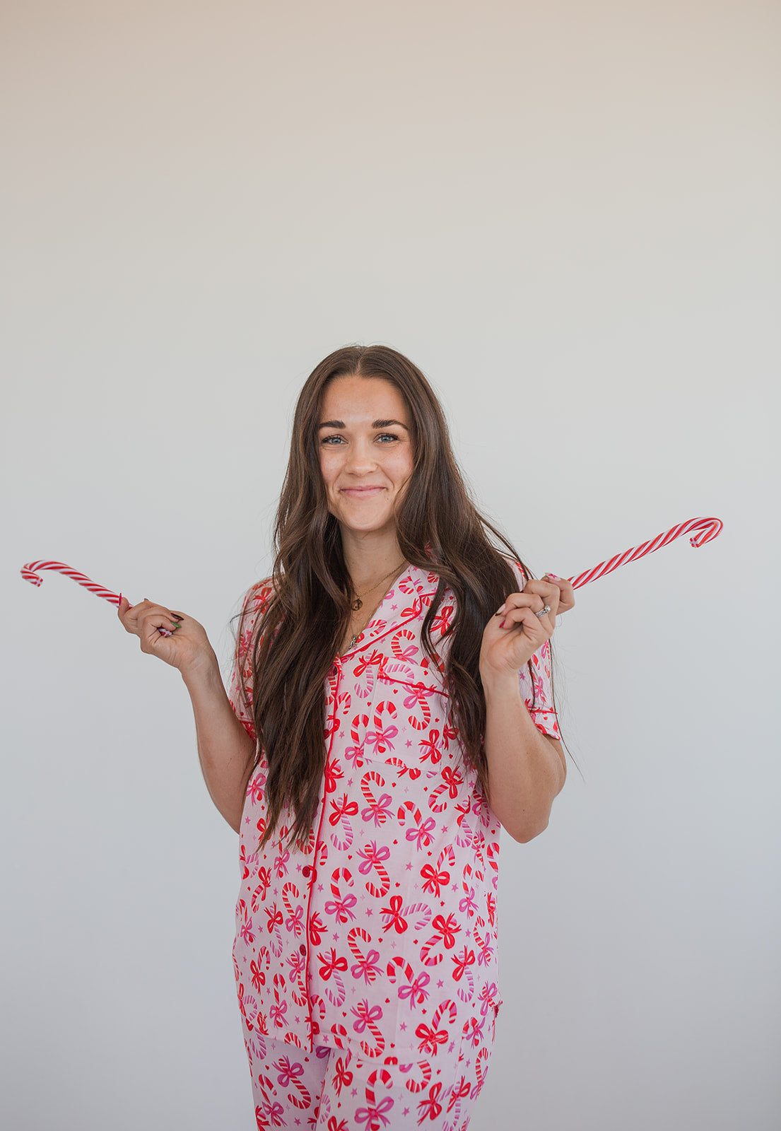 Candy Cane Bamboo Christmas Pajamas