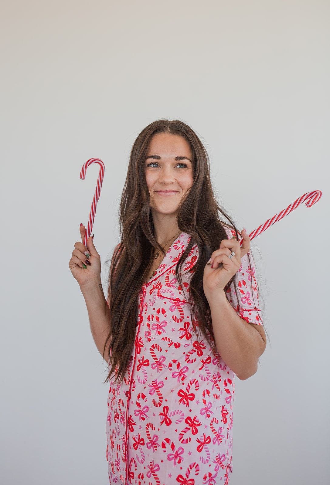 Candy Cane Bamboo Christmas Pajamas
