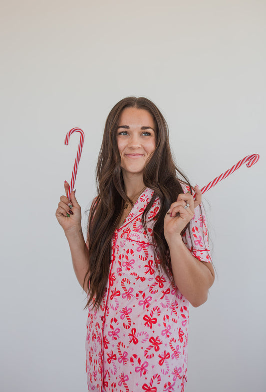 Candy Cane Bamboo Christmas Pajamas