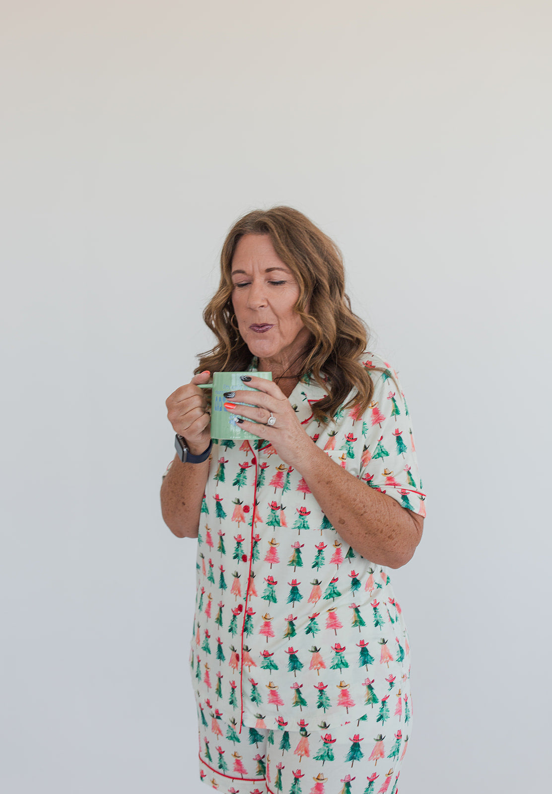 Cowboy Christmas Bamboo Pajama Short Set