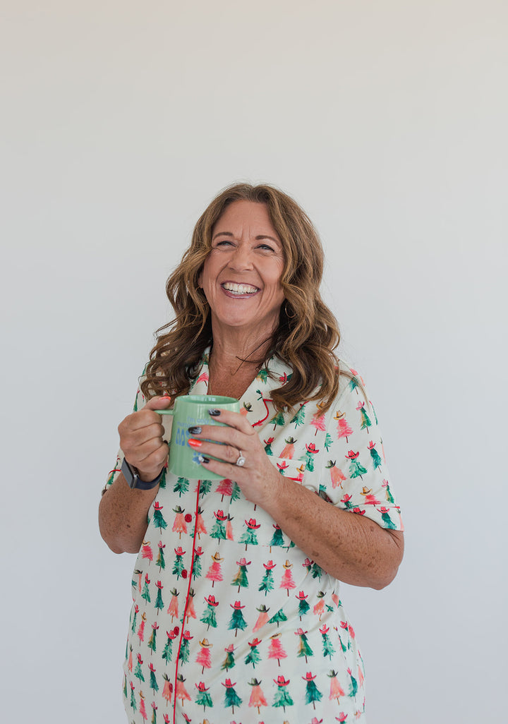 Cowboy Christmas Bamboo Pajama Short Set