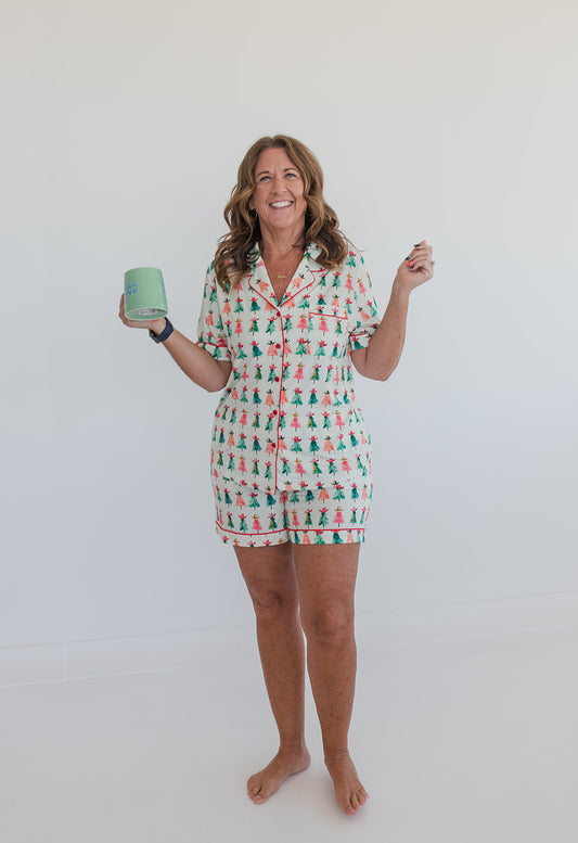 Cowboy Christmas Bamboo Pajama Short Set