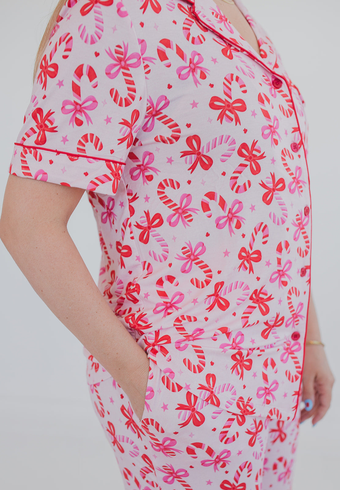 Candy Cane Bamboo Christmas Pajamas