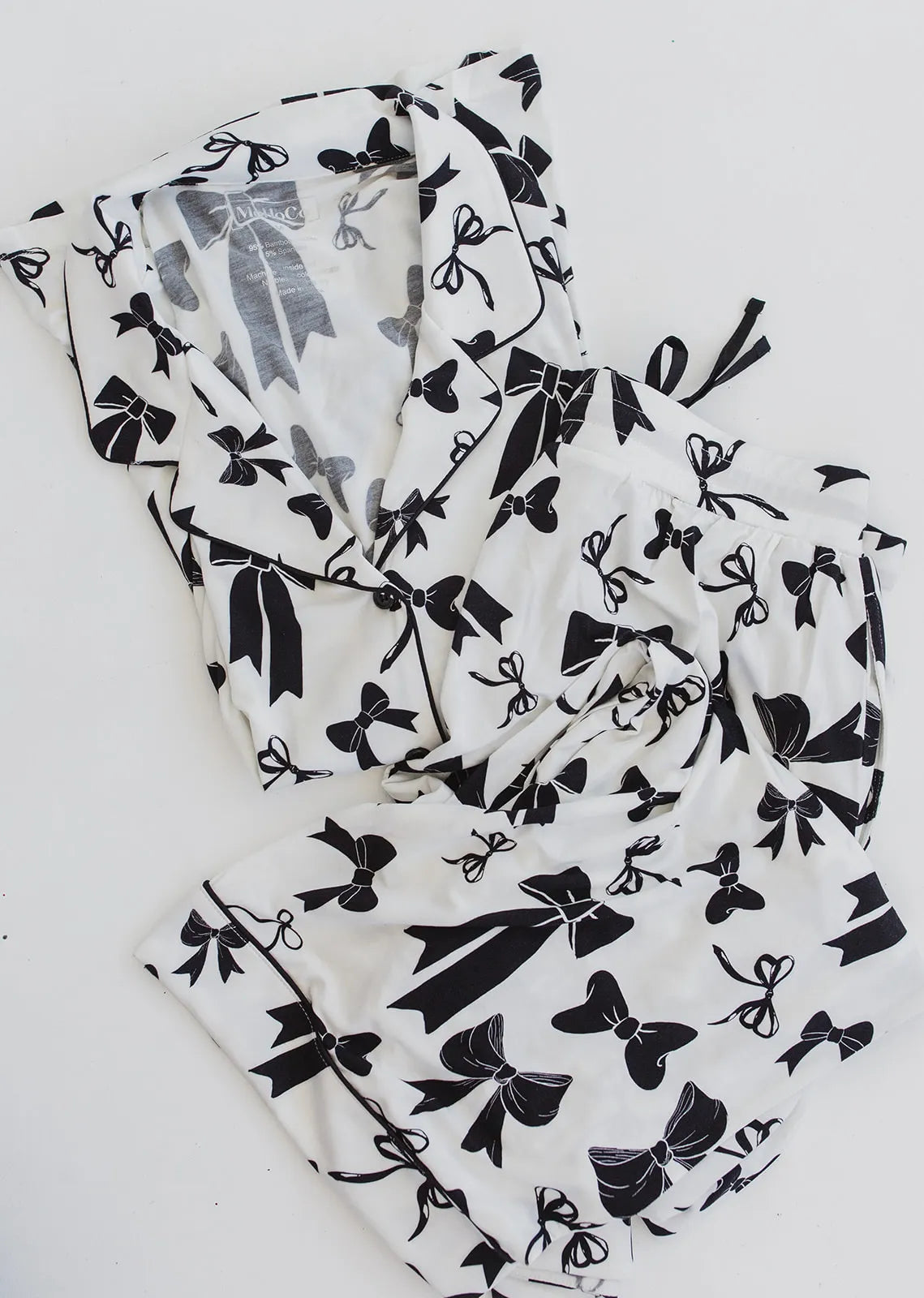 Black & White Bows Sleepwear