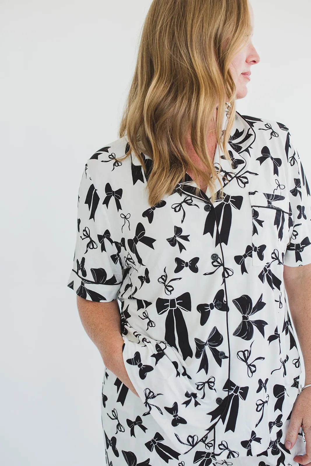 Black & White Bows Sleepwear